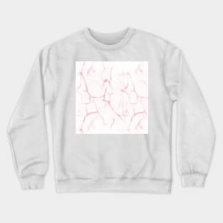 Pink marble Crewneck Sweatshirt